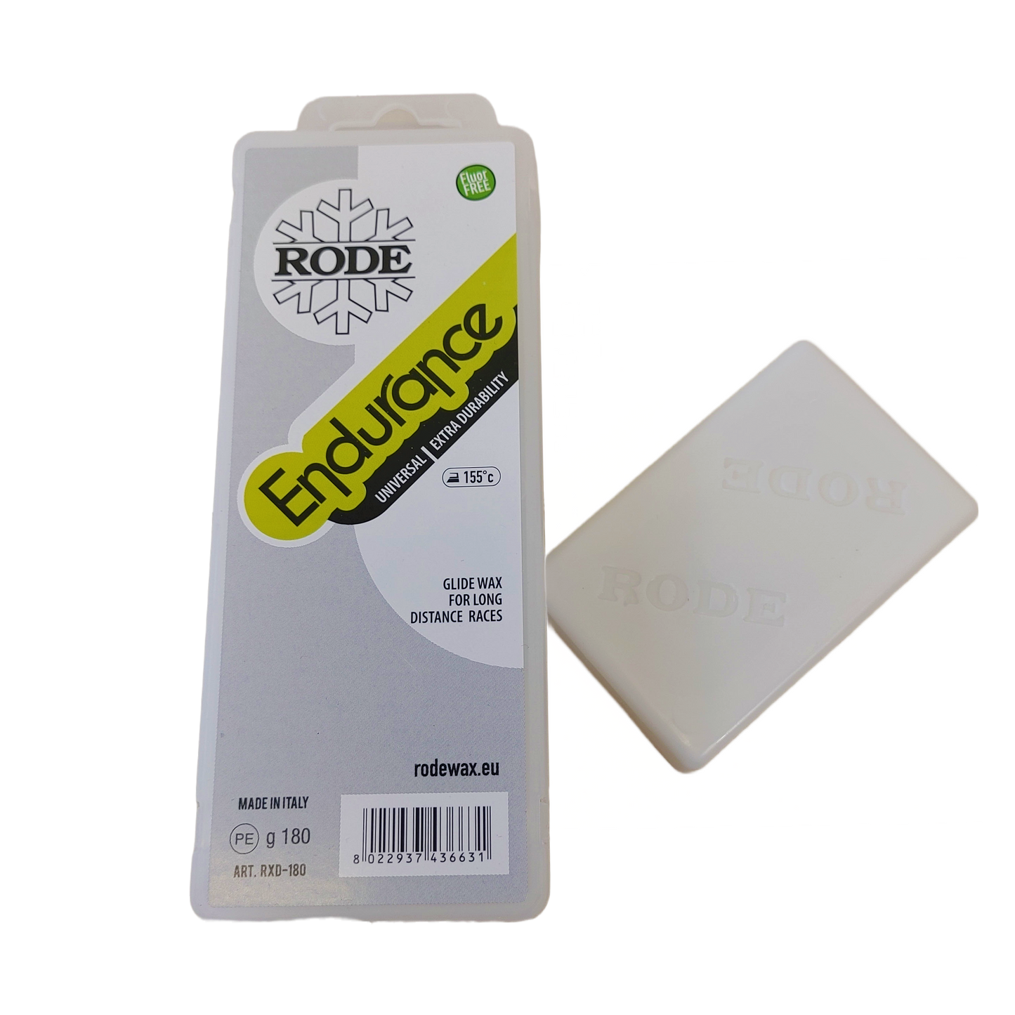 Rode ENDURANCE Non-fluoro Long Distance Paraffin 180g block