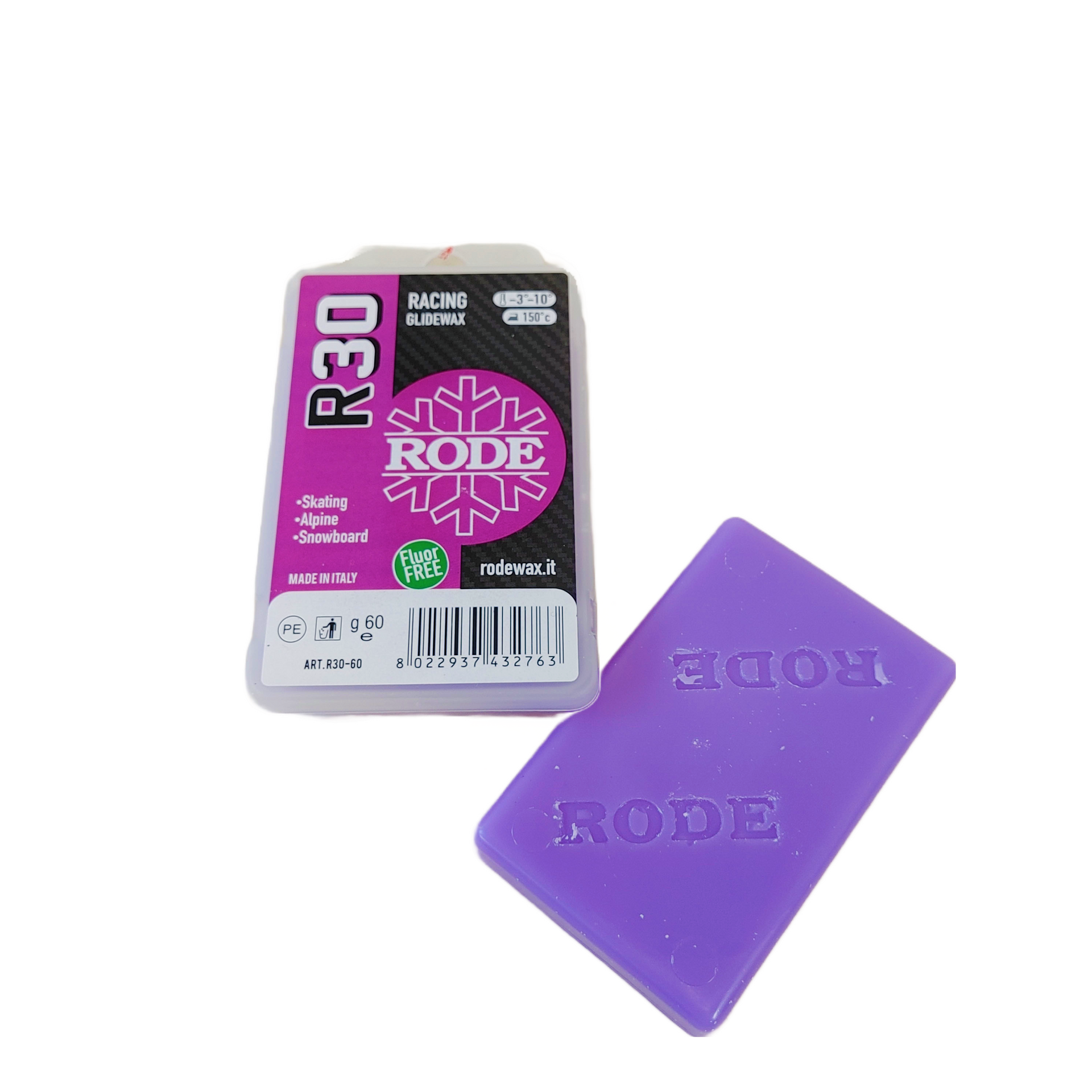 Rode R30 RACING GLIDER VIOLET MELT WAX (-3C/-10C) – Skiwax.ca