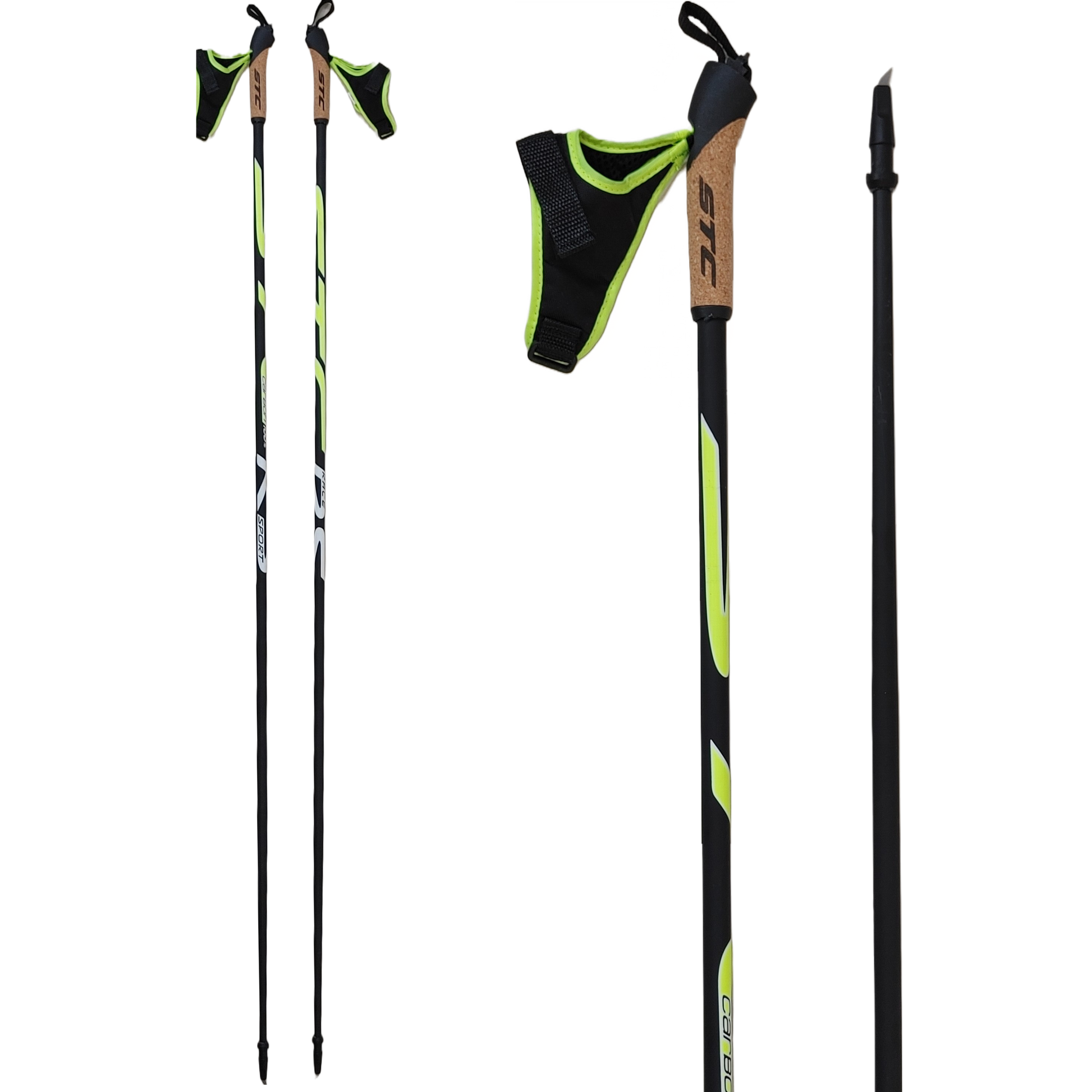 STC RS 100% Carbon Rollerski Poles